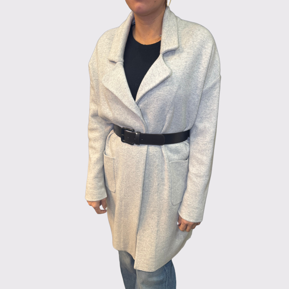 Anne Claire Longer Knitted Single Button Coat