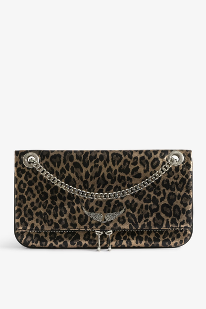 Rock II Metal Leopard Clutch