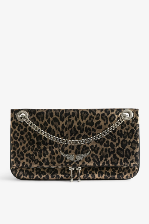 Rock II Metal Leopard Clutch