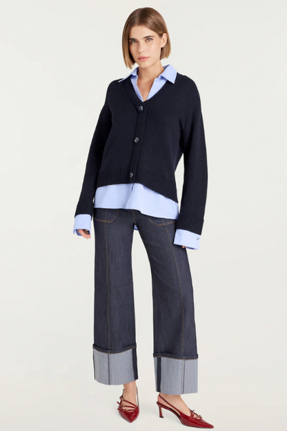 Megan Navy Pullover