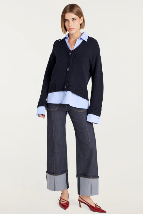 Megan Navy Pullover