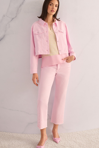 Pink Kick Flare Jeans