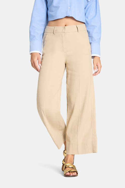 Cara Linen Wide Crop Pant