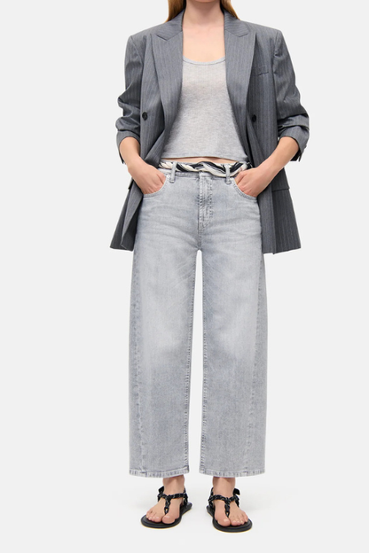 Oria O-shaped Cropped Denim