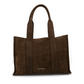 Davenport Espresso Suede Tote
