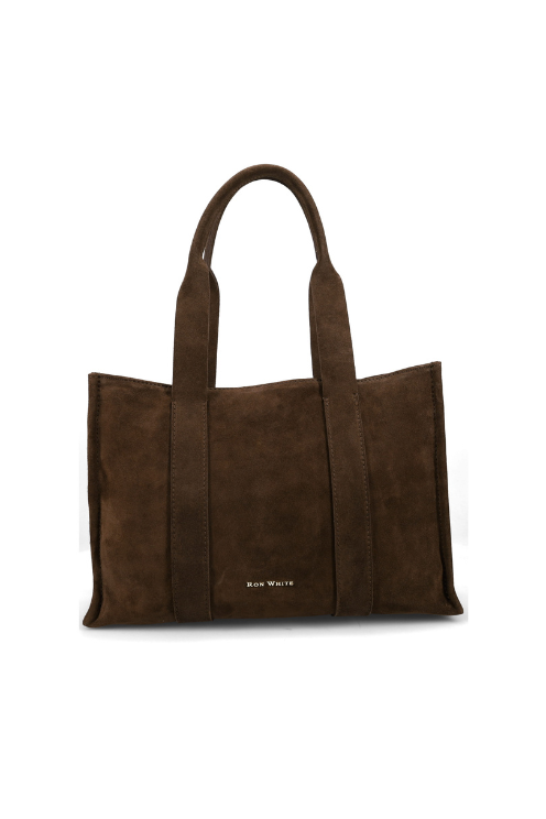 Davenport Espresso Suede Tote