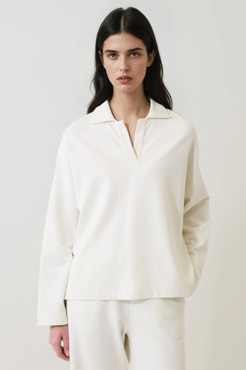 Pima Cotton French Terry Relaxed Polo