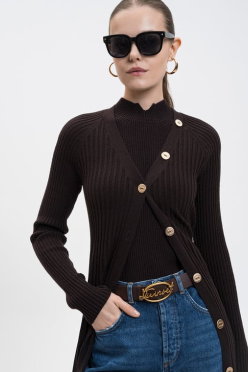 Logo Buckle Leather Belt