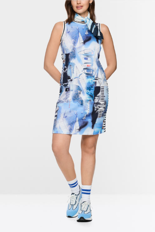 Maritime Printed Dress