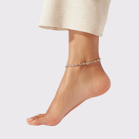 Jenny Bird Dhani Anklet in Silver
