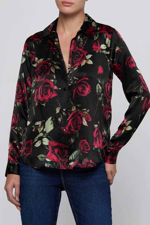 Tyler L/s Blouse - Romantic Rose