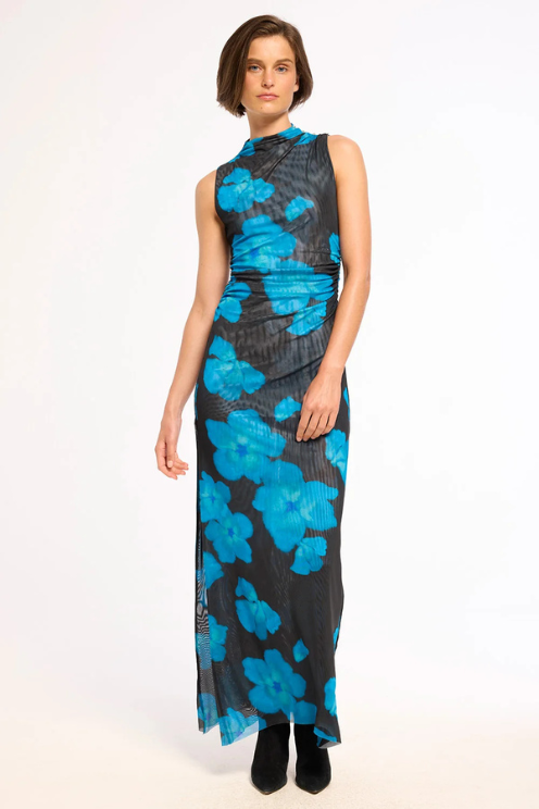 Athena Dress - Celestial Blue Mesh