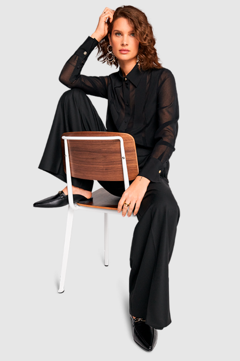 Riani Sheer Striped Blouse