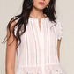 Dia Eyelet Hem Top