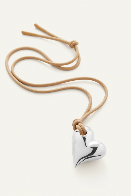 Art Heart On A String Necklace