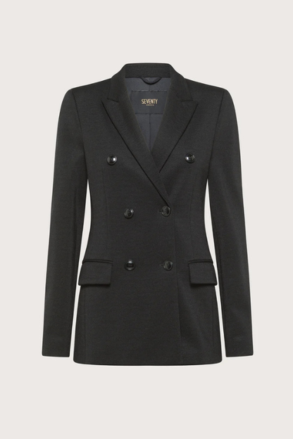 Venezia Double-Breasted Knit Blazer