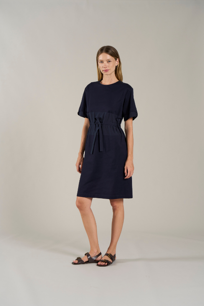 Cotton Drawstring Dress
