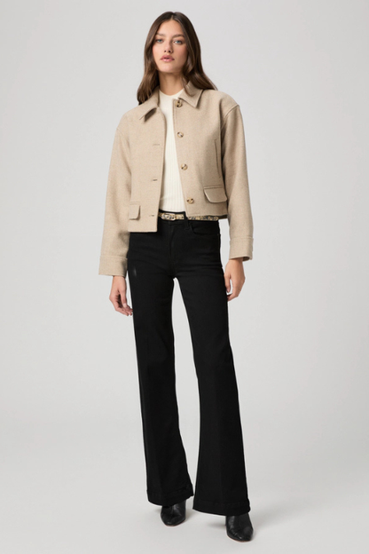 Leenah 32" Wide Leg Jean - Black Shadow