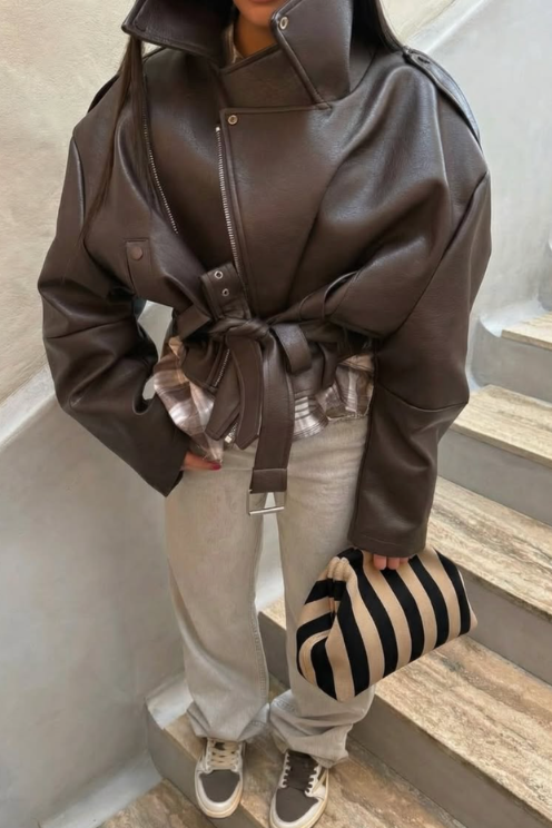 City Girl Pouch Brown/Black