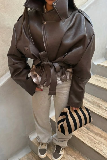 City Girl Pouch Brown/Black