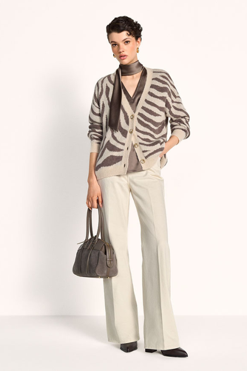 Zebra Knit Cardi