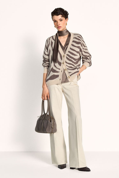 Zebra Knit Cardi