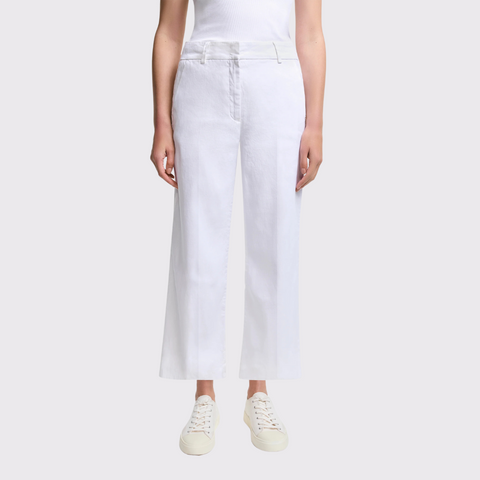 Cambio California Summer Stretch Linen Wider Cropped