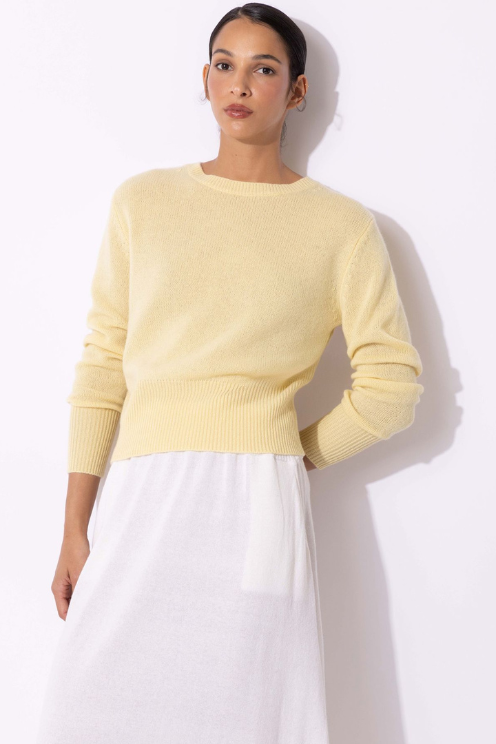 Boatneck Rib Cuff Pullover