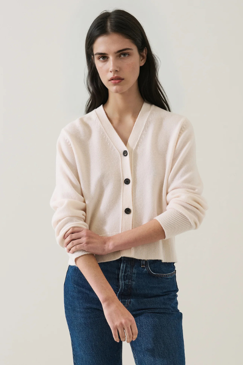 Merino Cashmere Classic Cardigan