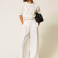 Angora Blend Jumper with Rhinestone Flowers