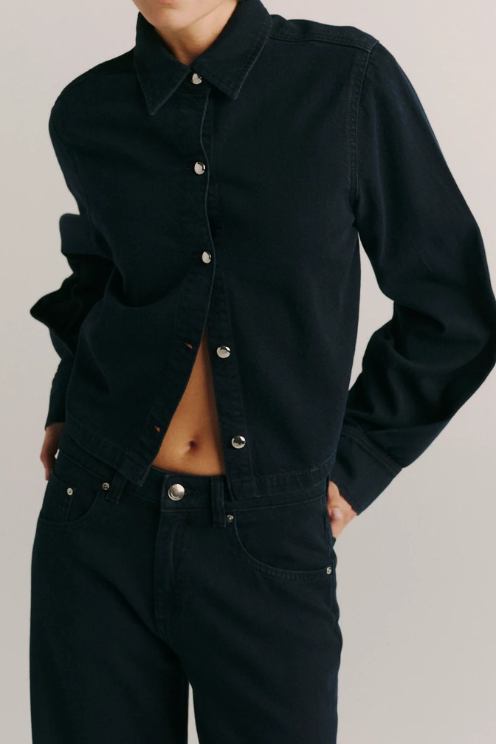 Montauk Long Sleeve Denim Shirt - Nightfall Aura