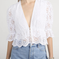 The Solstice Eyelet Blouse Blouse
