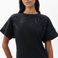 Kelly Boxy Beaded Floral Tee