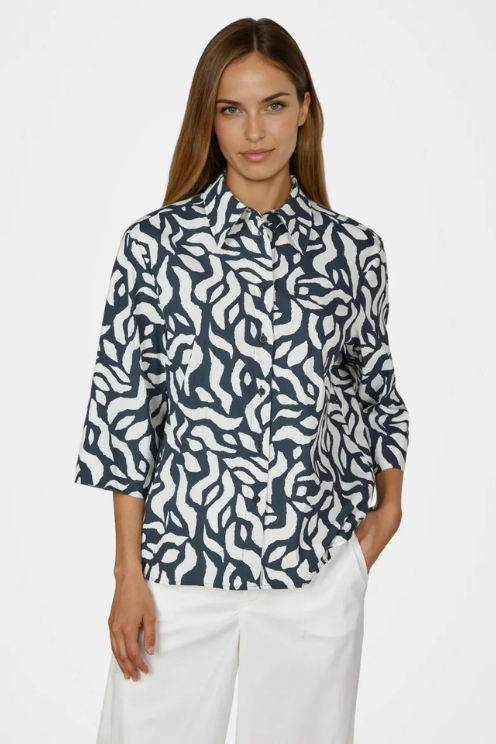 Ink Wave Blouse
