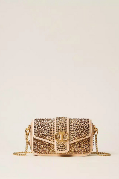 “Amie” Shoulder Bag with Rhinestones