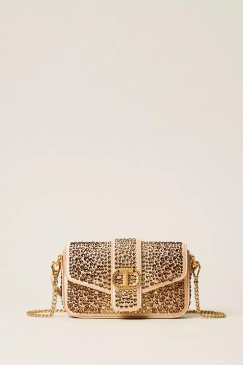 “Amie” Shoulder Bag with Rhinestones