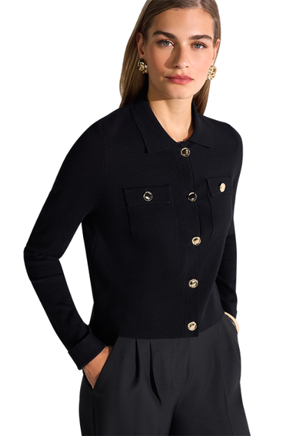 Gold Button Cardi