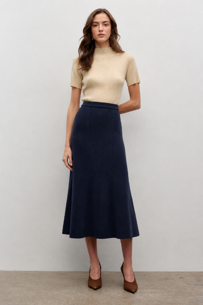Ribbed Knit Skirt