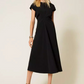 Midi Dress with Draping