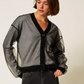 Knit Cardigan with Tulle
