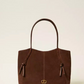 Suede Shopper - Coffee