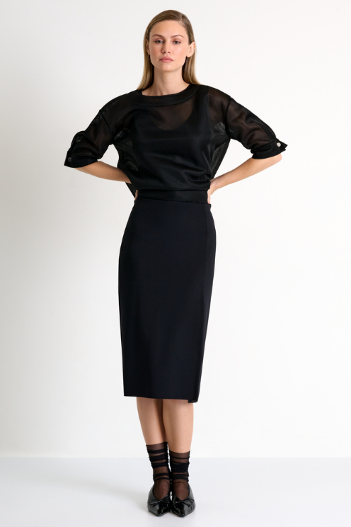 Midi Pencil Skirt