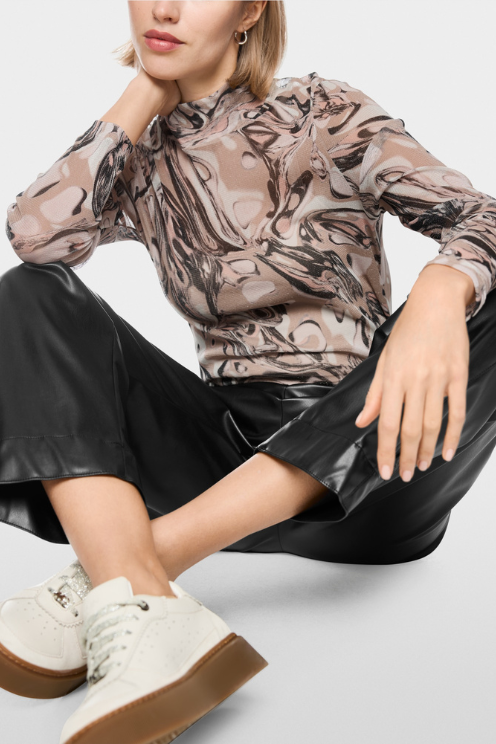 Lightweight Stretch Second Skin Mock Neck