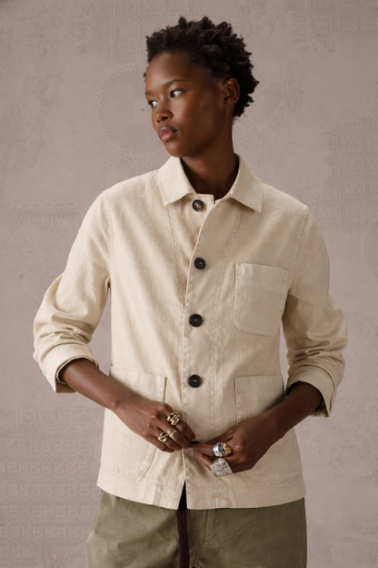 Panama Linen-Cotton Gabardine Jacket