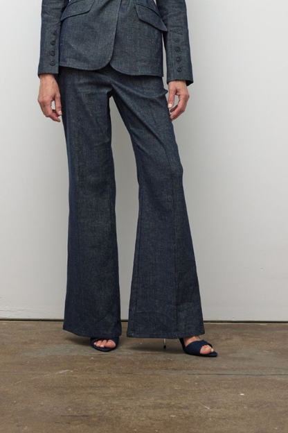 Wide Flare Denim Pant
