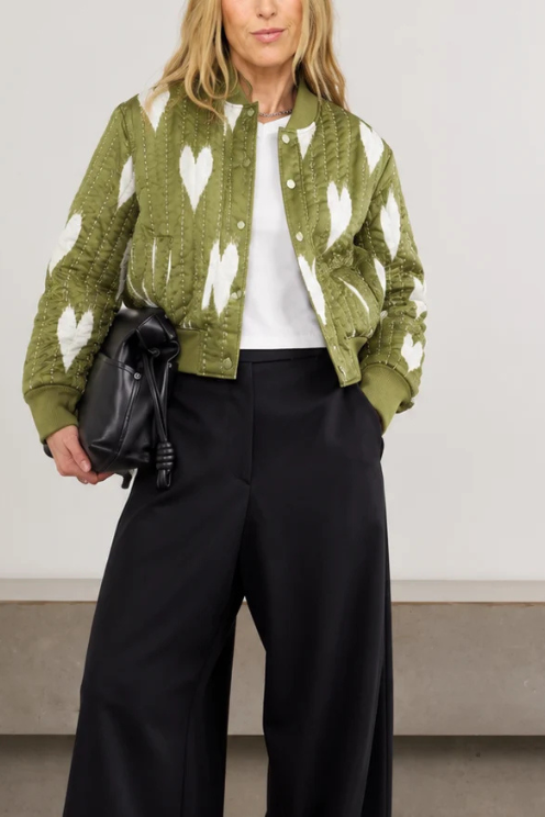 Ikat Heart Bomber