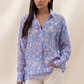 Libby Printed Shirt - Blue Meadow Print