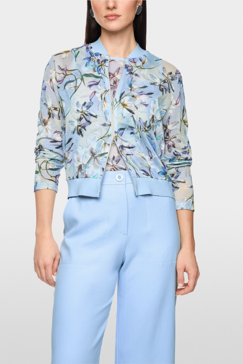 Thin Blouson-style Cardigan