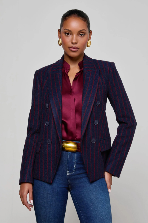 Kenzie Pinstripe Blazer