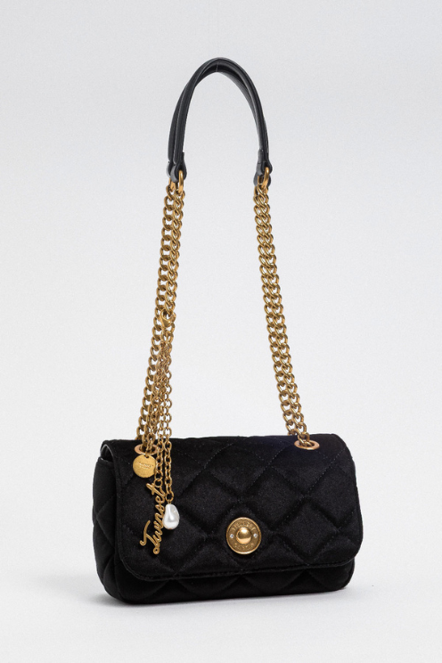 Quilted Velvet Chain Bag